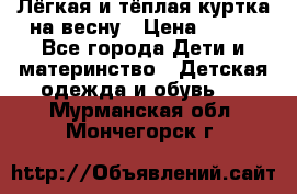 Лёгкая и тёплая куртка на весну › Цена ­ 500 - Все города Дети и материнство » Детская одежда и обувь   . Мурманская обл.,Мончегорск г.